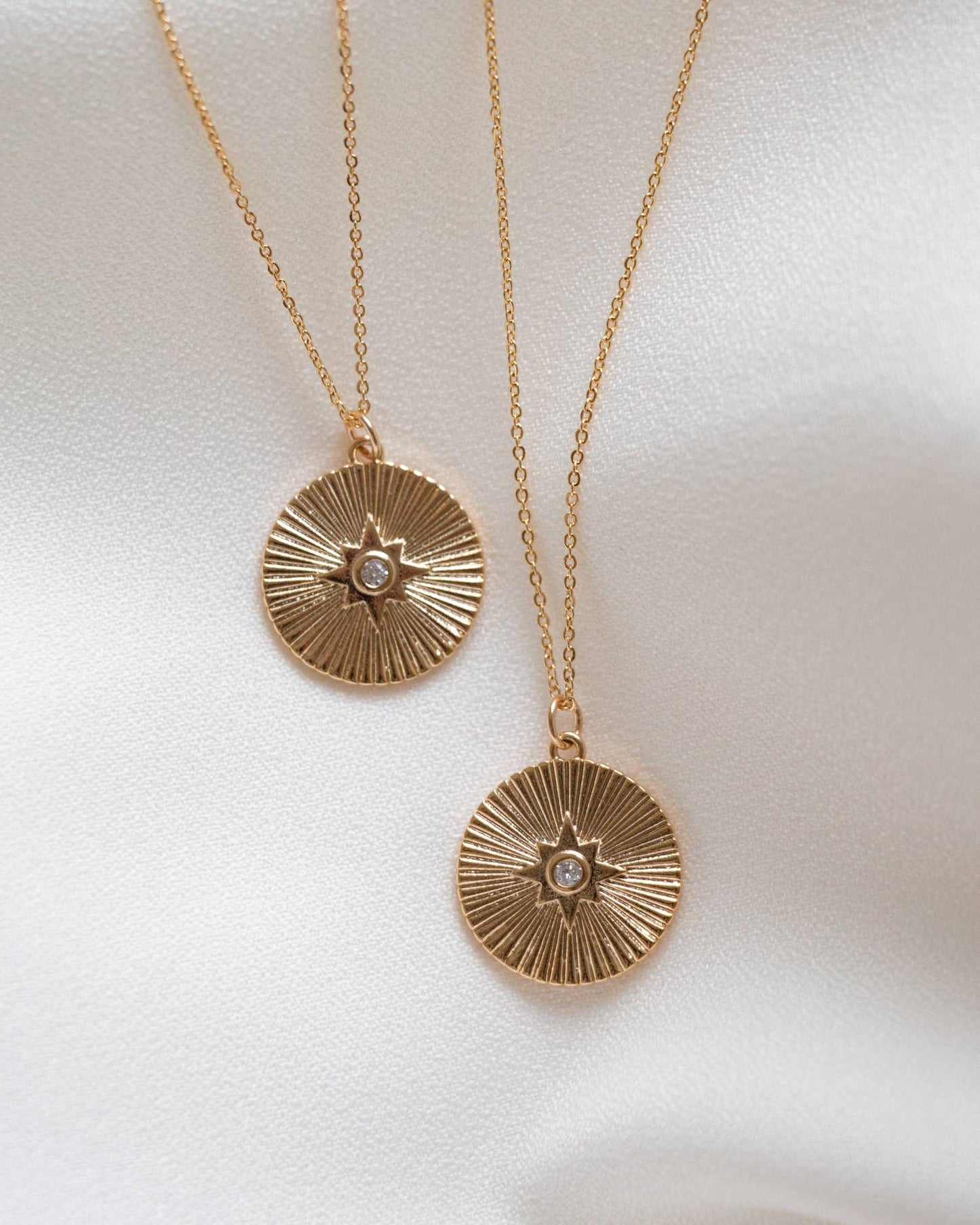 Starburst Medallion Gold Necklace