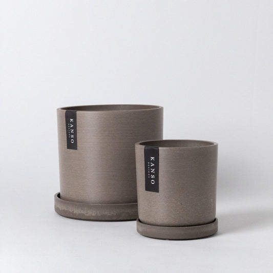 7" Signature Planters & Saucer | Earth Tones