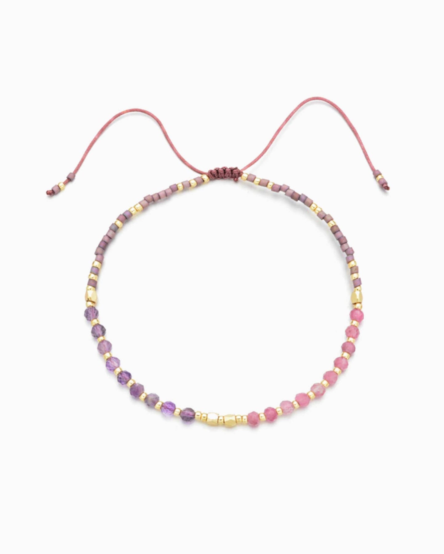 Healing Gemstone Stacking Bracelet, Amethyst