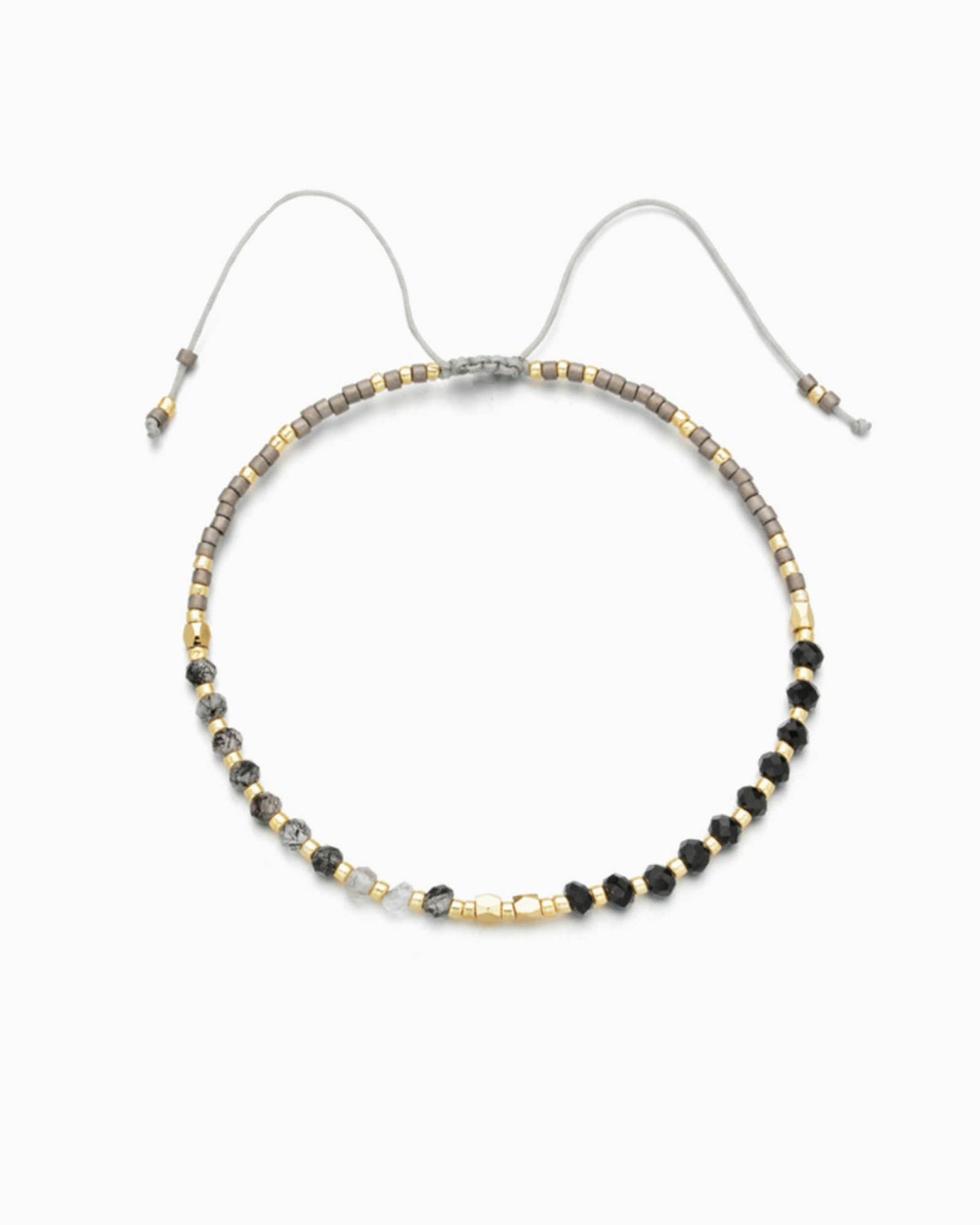 Healing Gemstone Stacking Bracelet, Black Onyx