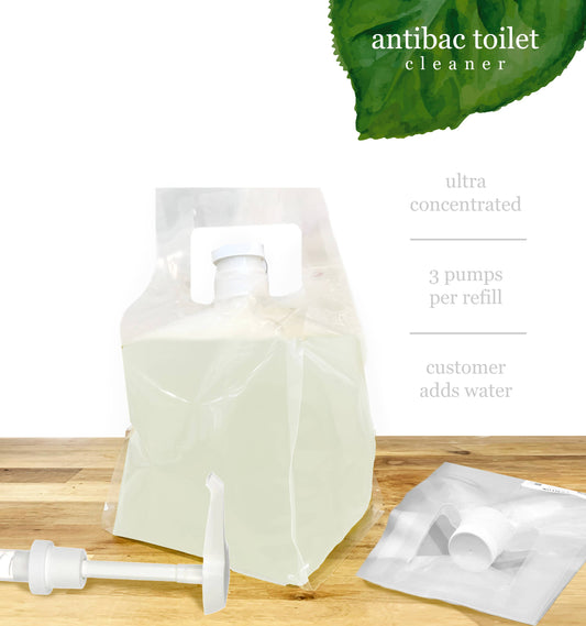 Bulk Antibac Toilet Cleaner Concentrate: Mint & Eucalyptus / Gallon