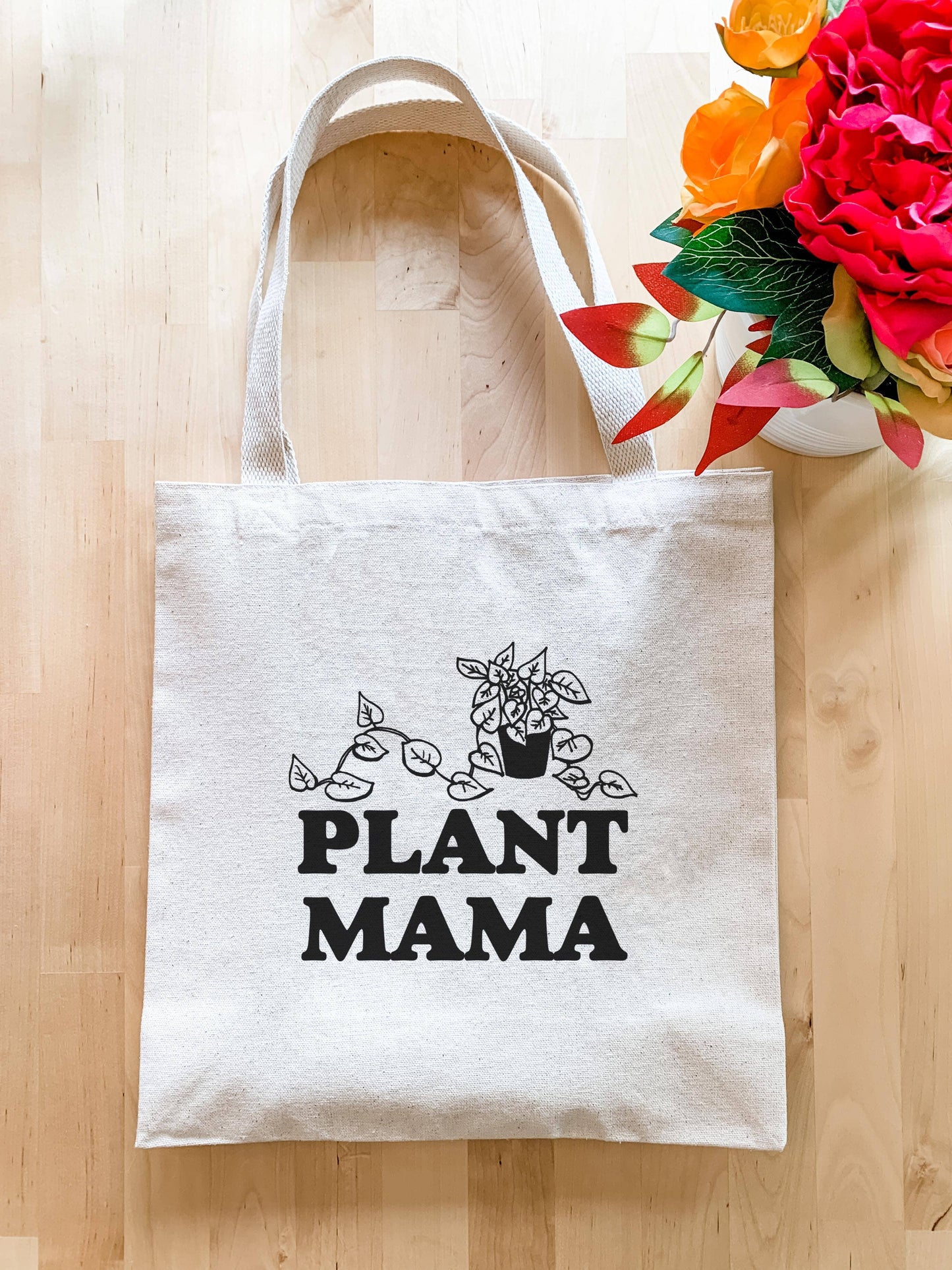 Plant Mama - Canvas Tote Bags - Plant Lover, Mom