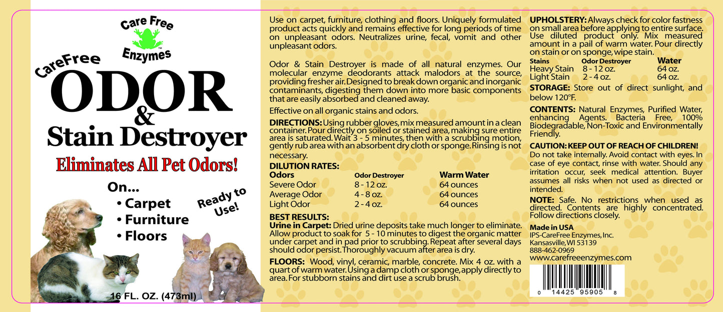Odor & Stain Destroyer 16 oz Spray