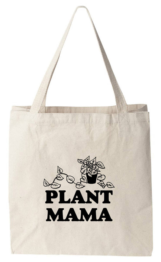 Plant Mama - Canvas Tote Bags - Plant Lover, Mom