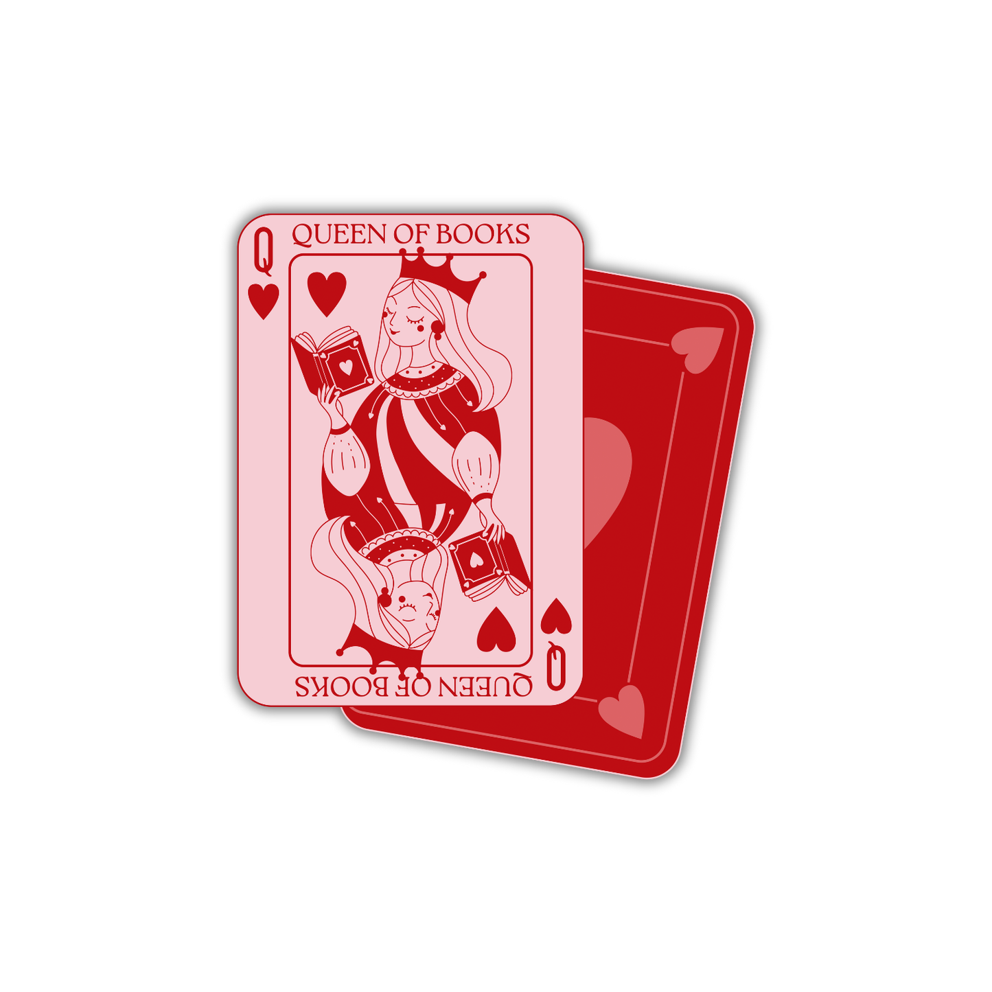 Queen of Books Sticker