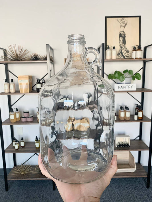 Gallon Glass Jug - Empty, Bulk Refill: With pump