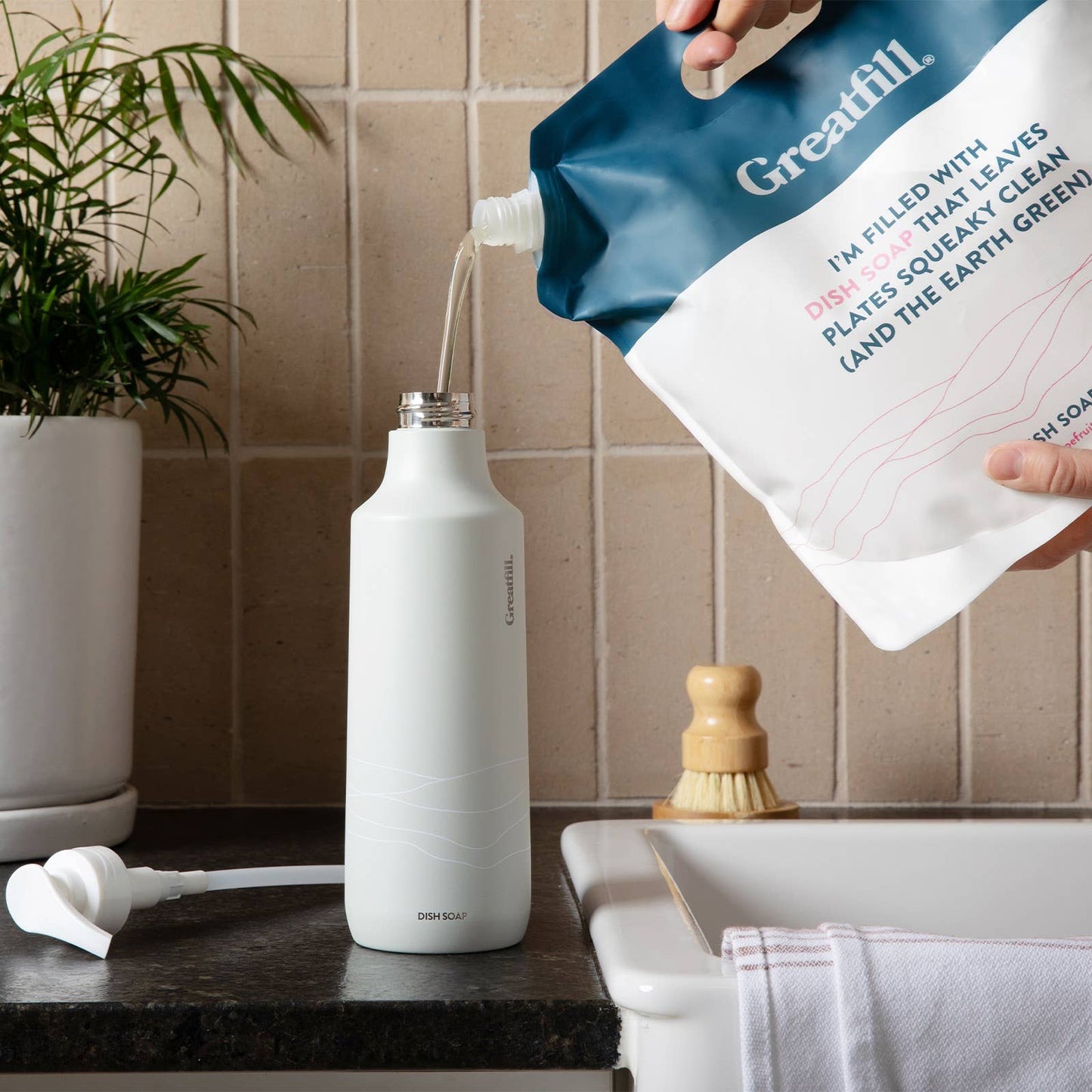 Dish Soap Bulk Refill (Large): Grapefruit + Mandarin Greatfill