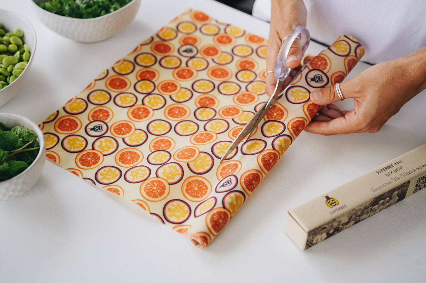 Reusable Beeswax Wrap Roll: Passion Som