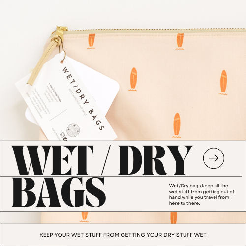 Water Resistant PUL Wet / Dry Bag - Surfs Up