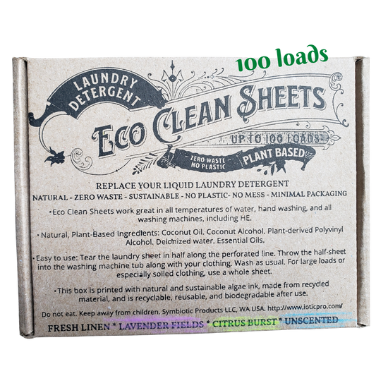 Eco Clean Sheets - Concentrated Laundry Detergent -100 Loads: Fresh Linen