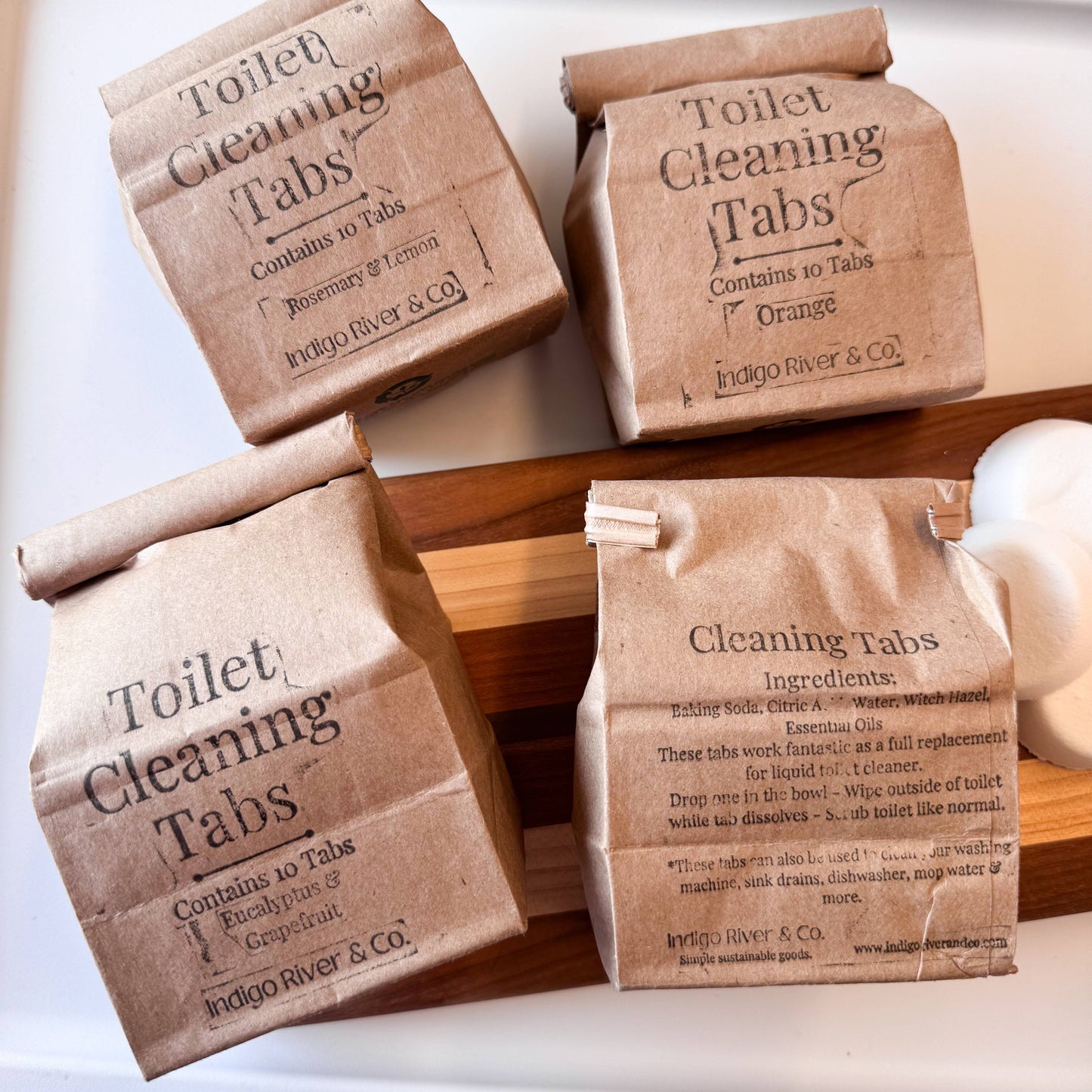 Toilet Cleaning Tabs - Packaged: 10 pack / Eucalyptus & Grapefruit