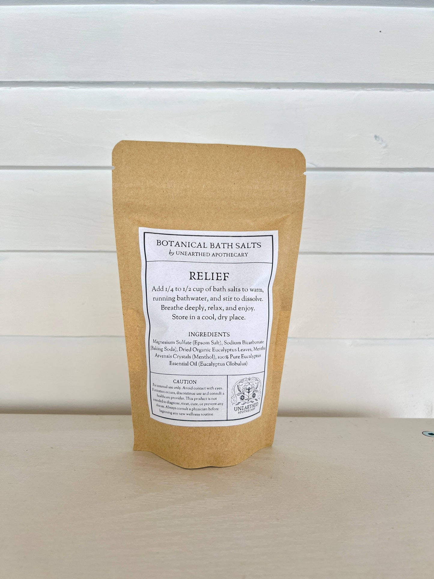 Relief - Menthol Eucalyptus Bath Salts | Cold and Flu |10 oz