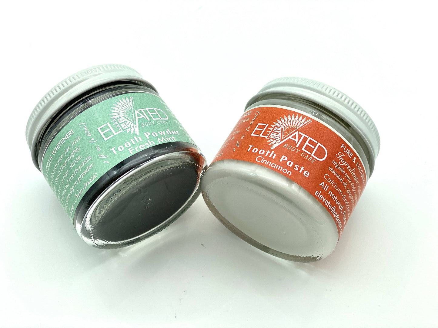 ELEVATED - Natural Toothpaste - Fluoride FREE - Glass Jar: Spearmint