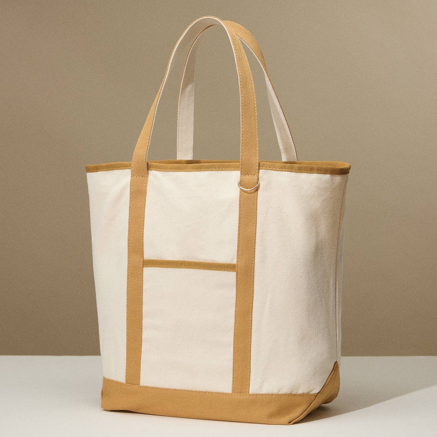 Ecofriendly Cotton Canvas Carry Tote with Charm Holder: Green / One size / 5DG78048