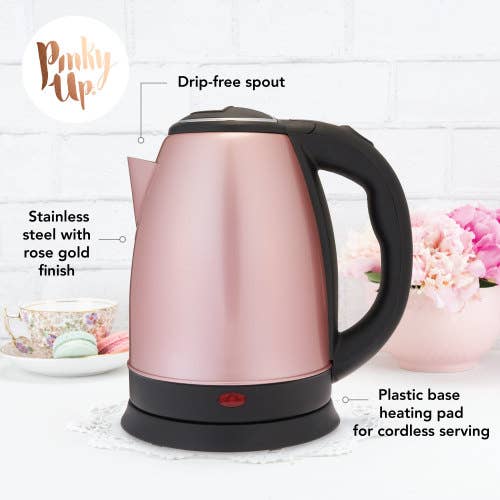 Parker™ Stainless Steel Electric Tea Kettle -56oz -Rose Gold