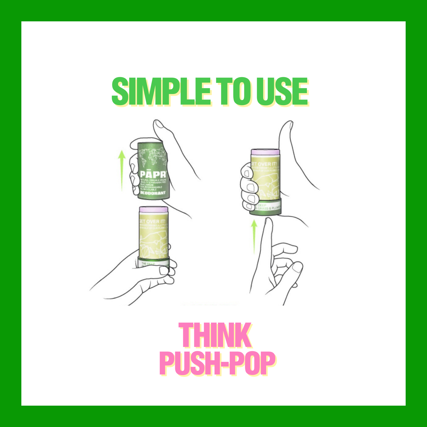 Green Machine Aluminum-Free All-Natural unisex Deodorant