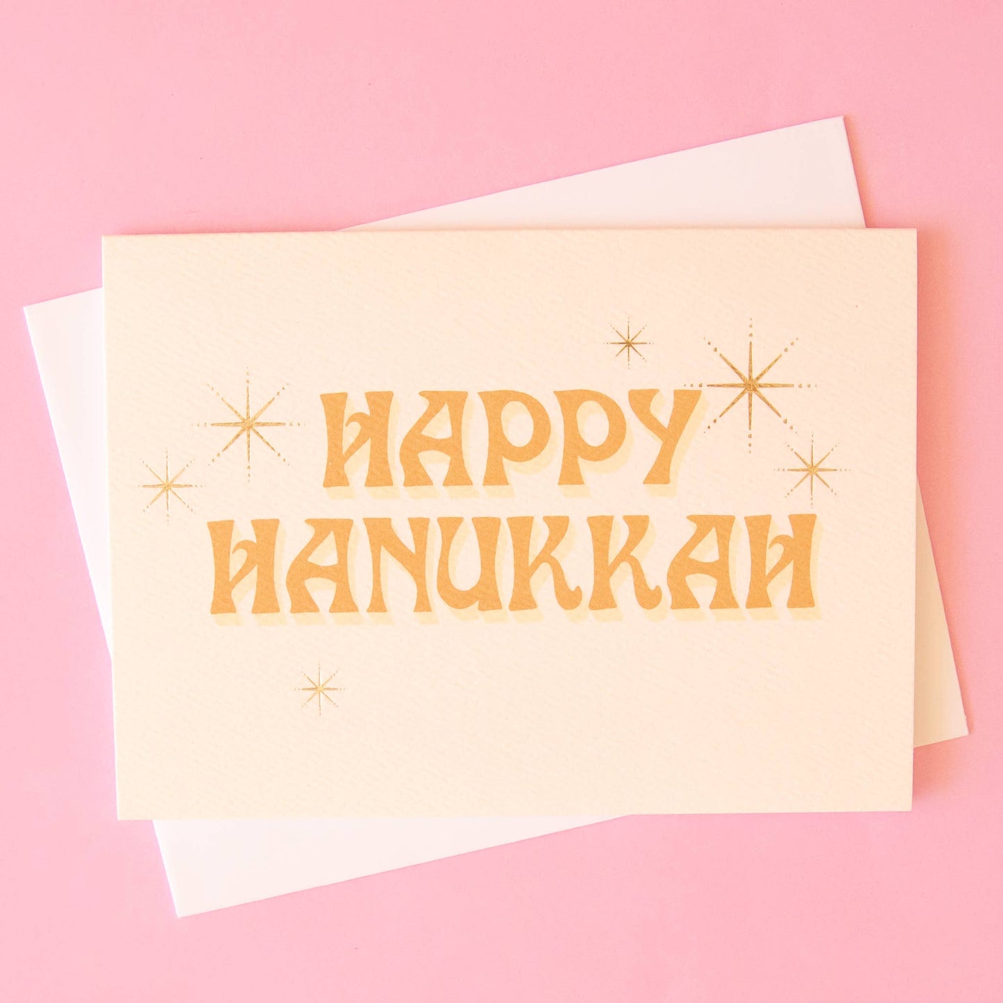 Happy Hanukkah Card | Ivory