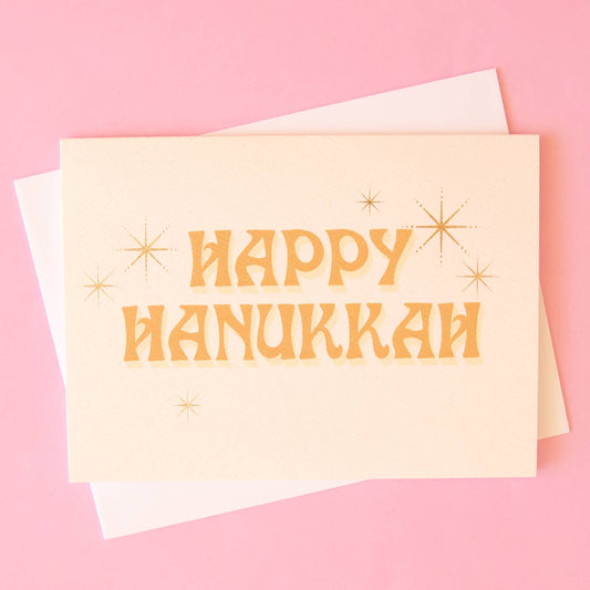 Happy Hanukkah Card | Ivory