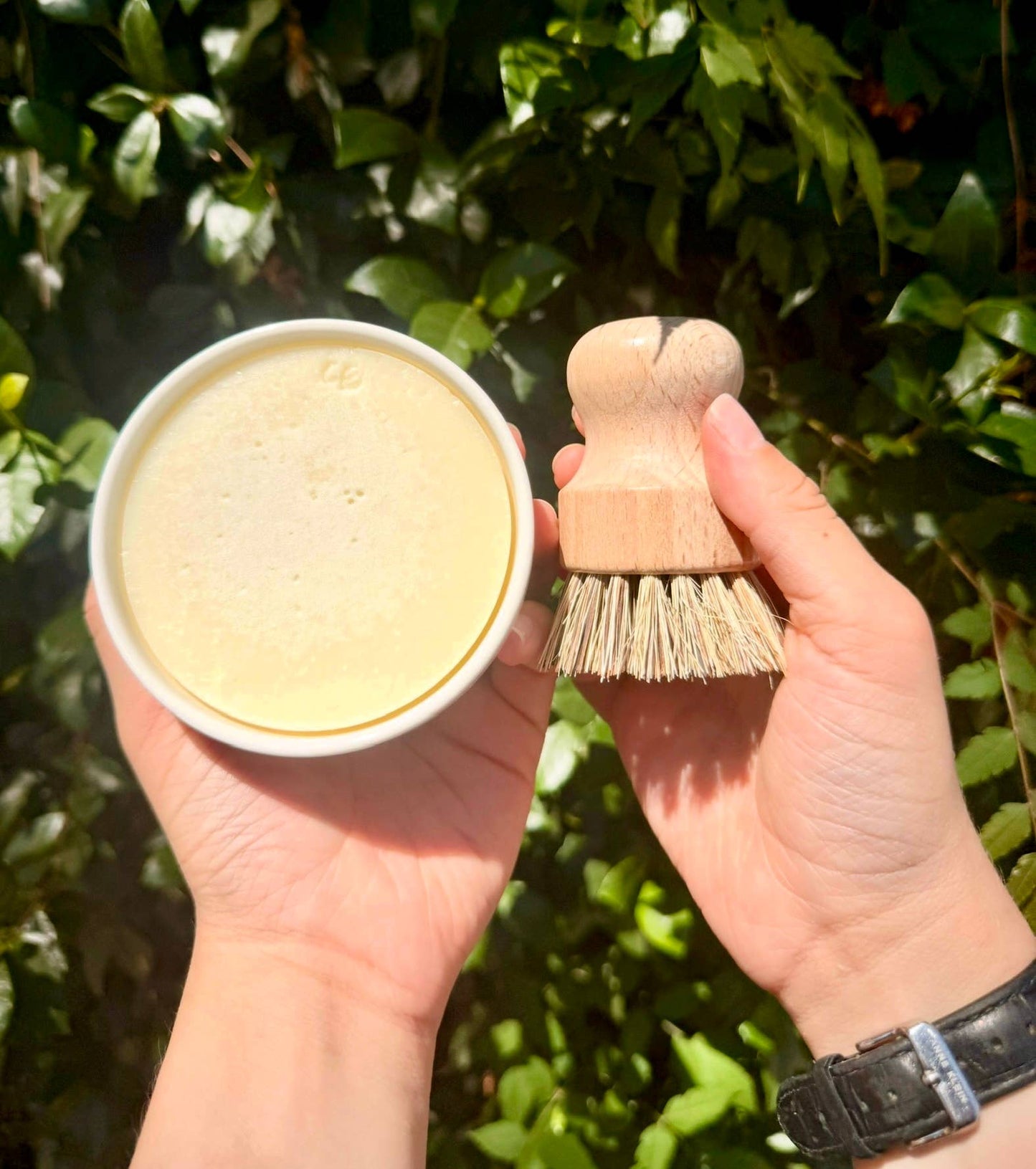 Small Solid Dish Soap in Bowl: Rosemary Mint