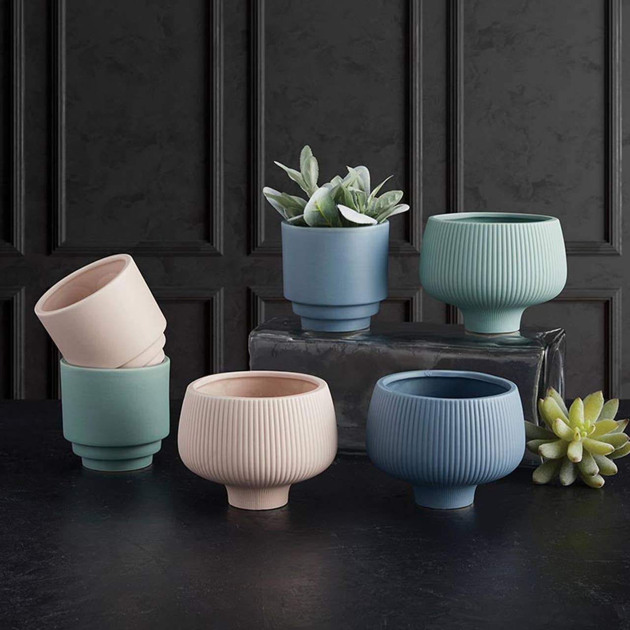 Soft Pink Flower Pot