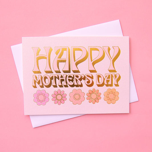 Happy Mothers Day Flowers Card