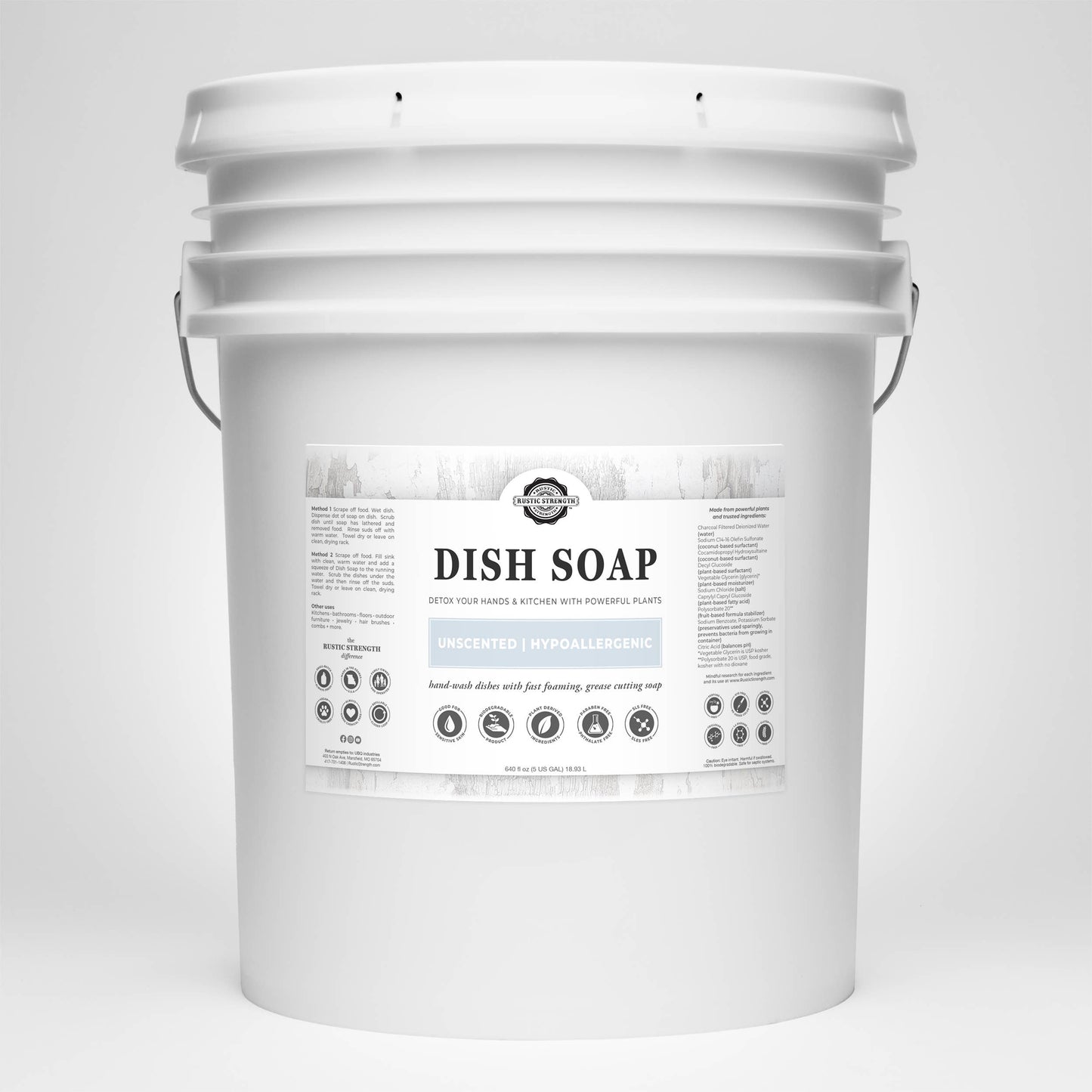 Bulk Refill Dish Soap | Sulfate Free - Soft on Skin | Powerful Cleaner: Grapefruit/Bergamot