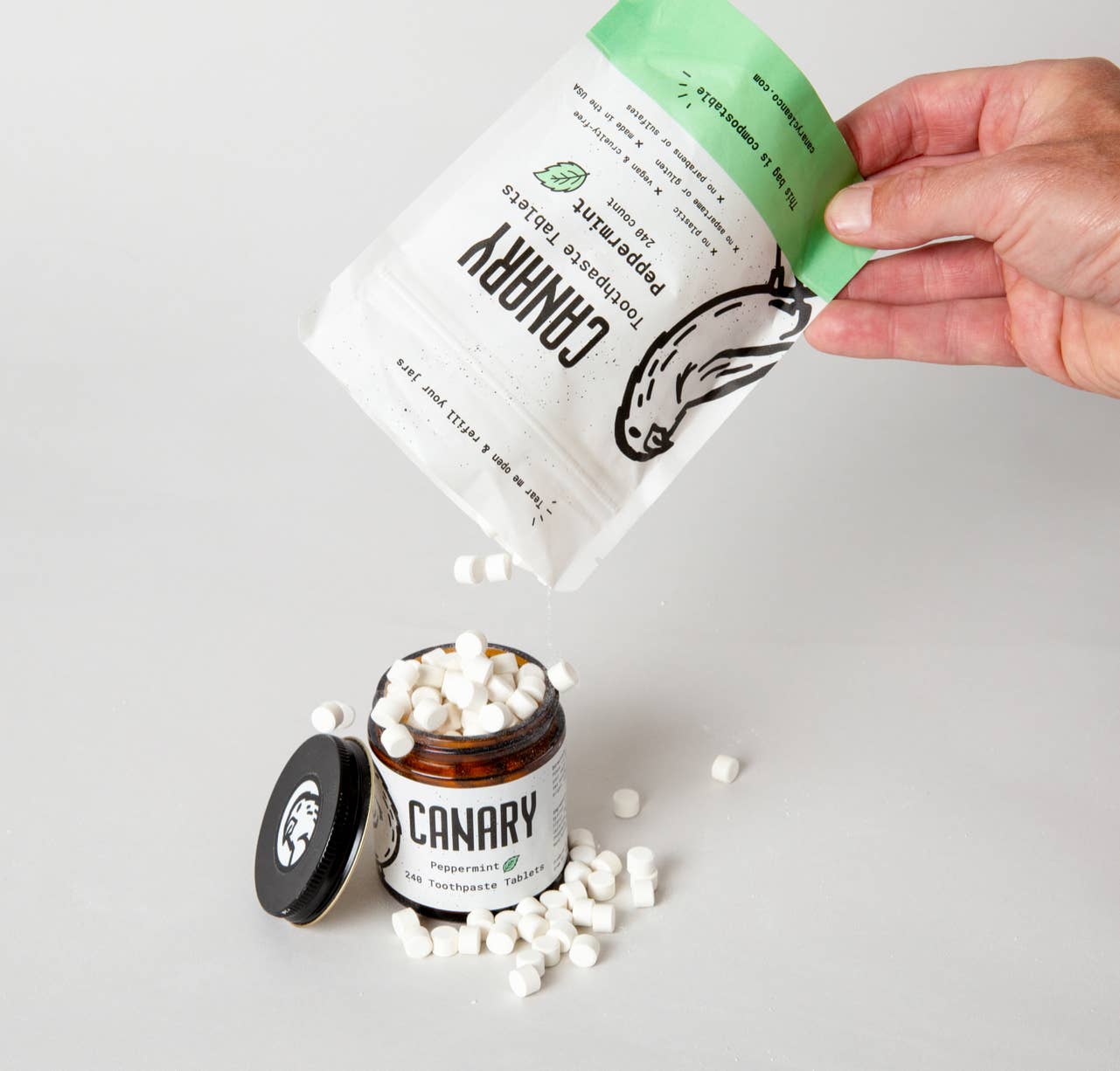 Peppermint Toothpaste Tablets: 1 month test drive - 60 tablets