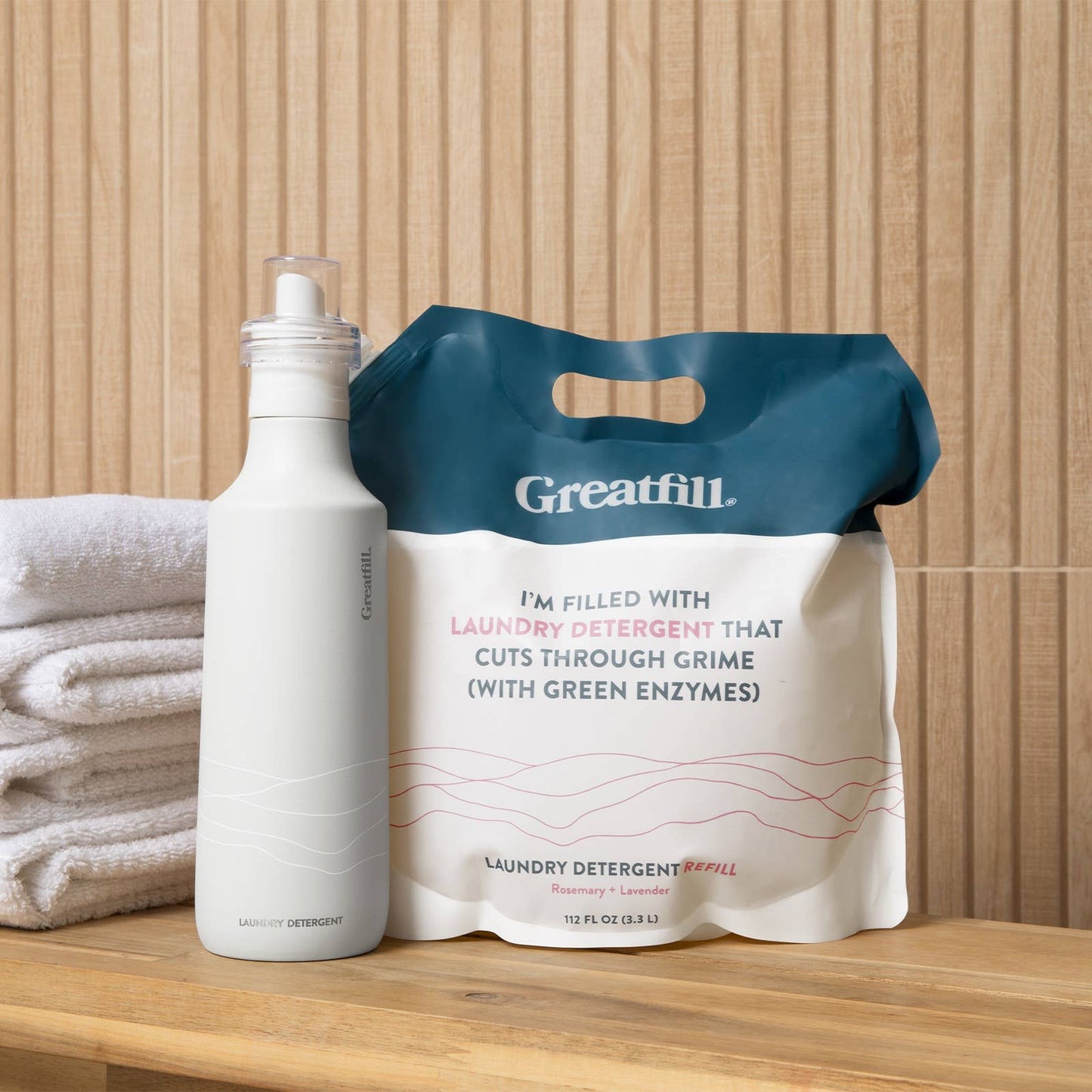 Laundry Detergent bulk Refill (Large): Rosemary + Lavender