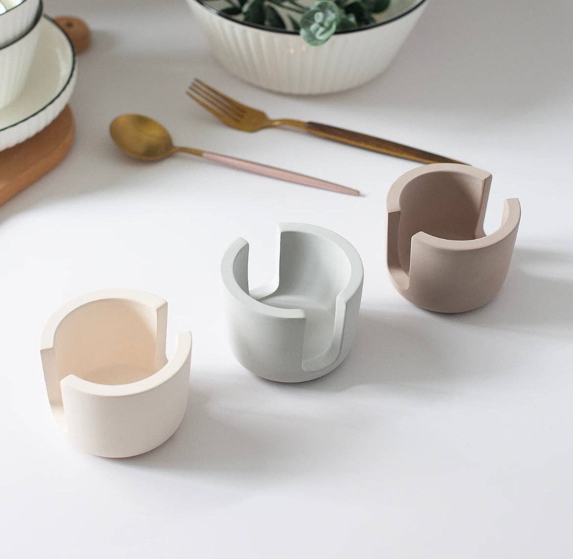 Diatomite Sponge Holder: Mauve