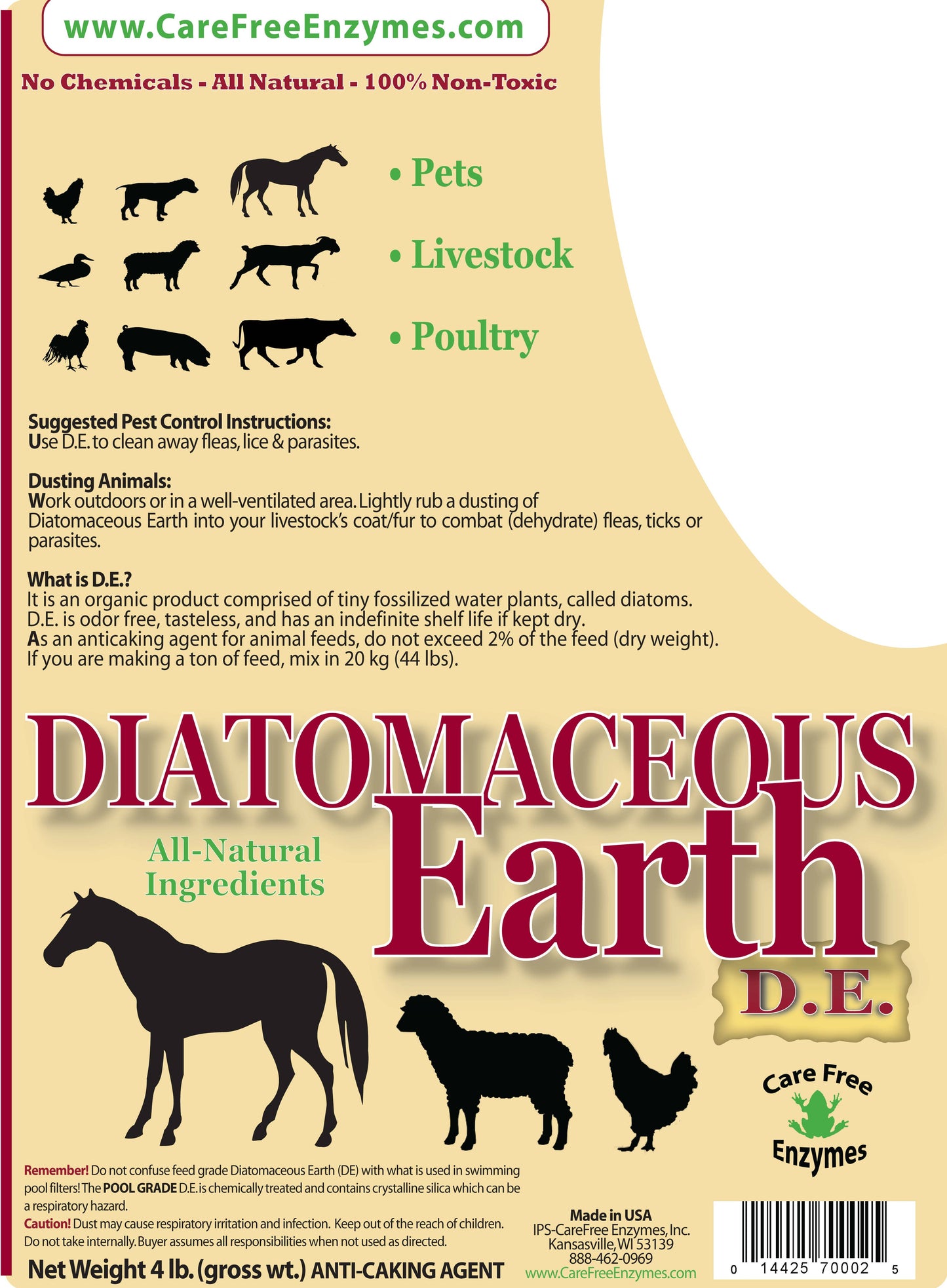Diatomaceous Earth 64 oz