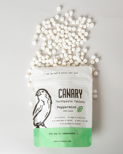 Bulk Toothpaste Tablets - NEW & IMPROVED: 2lb Bulk Bag - Peppermint Tablets