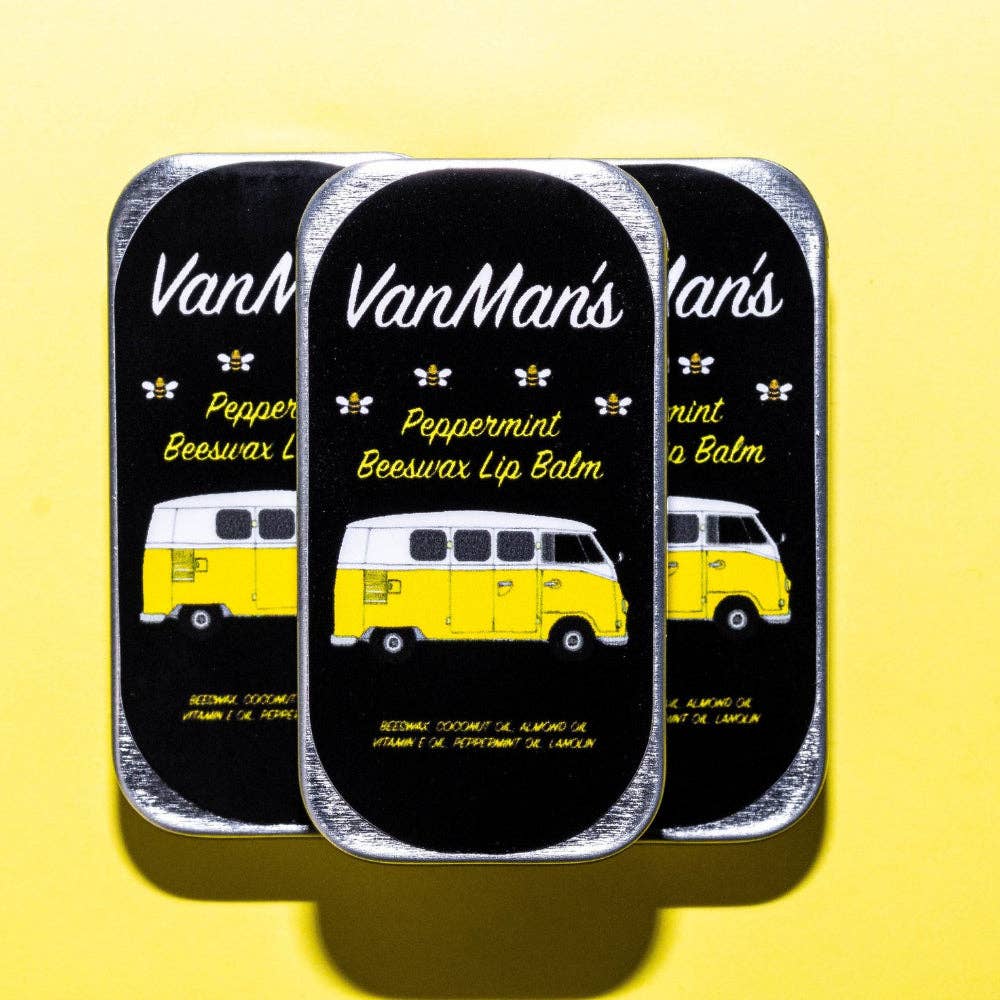 VanMan's Beeswax Lip Balm (Copy): Aluminum Tin / Peppermint