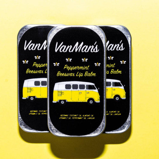 VanMan's Beeswax Lip Balm (Copy): Aluminum Tin / Peppermint