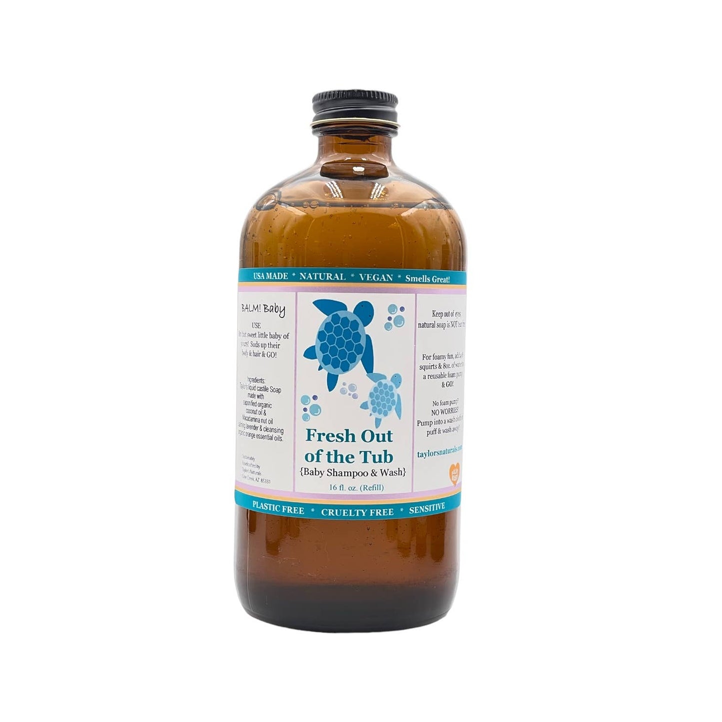 BALM! Baby - FRESH out of the TUB - Baby Wash & Shampoo: 1 Gallon bulk refill