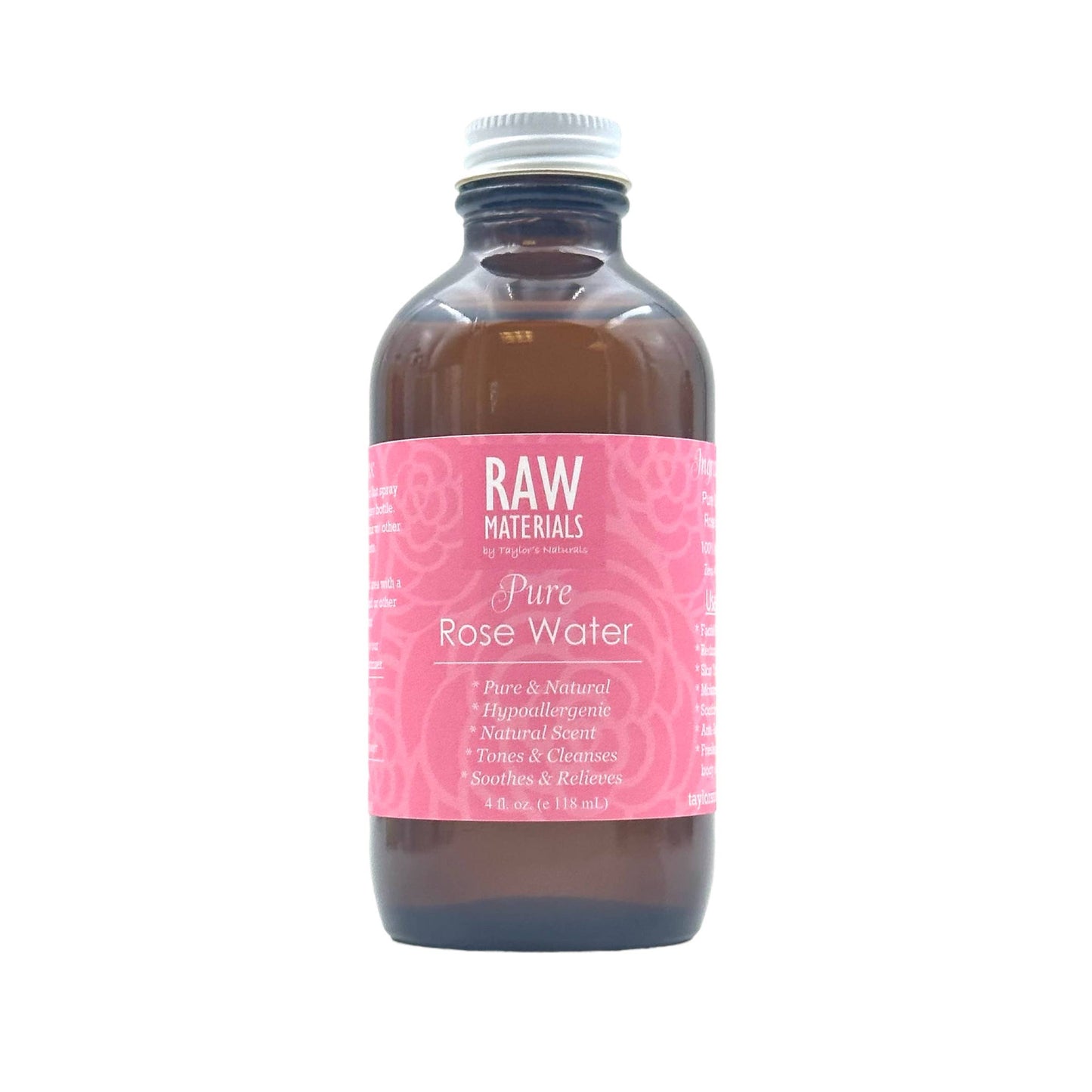 RAW Materials - 100% Pure ORGANIC Rose Water -Bulk refill