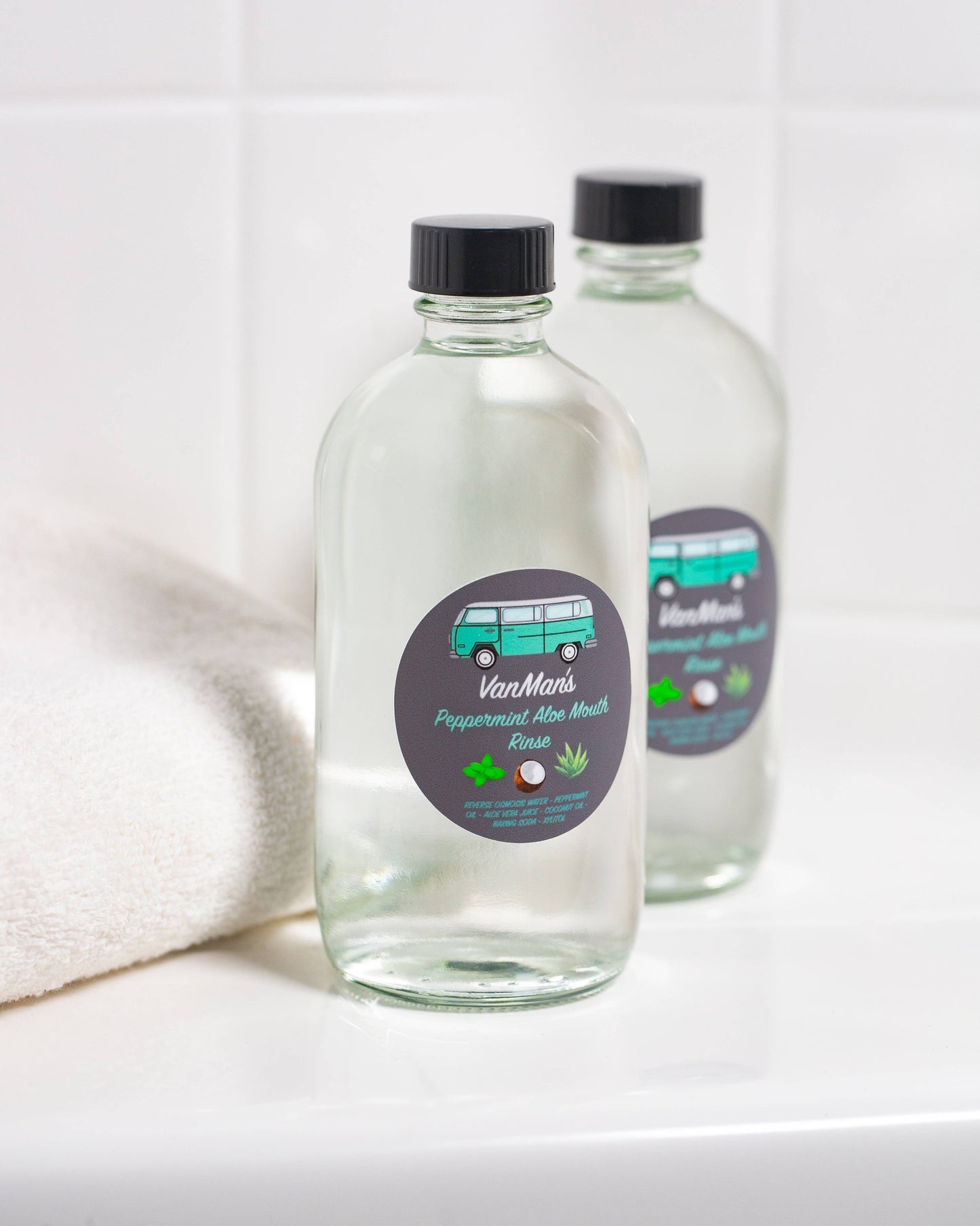 VanMan's Peppermint Aloe Mouth Rinse 8oz