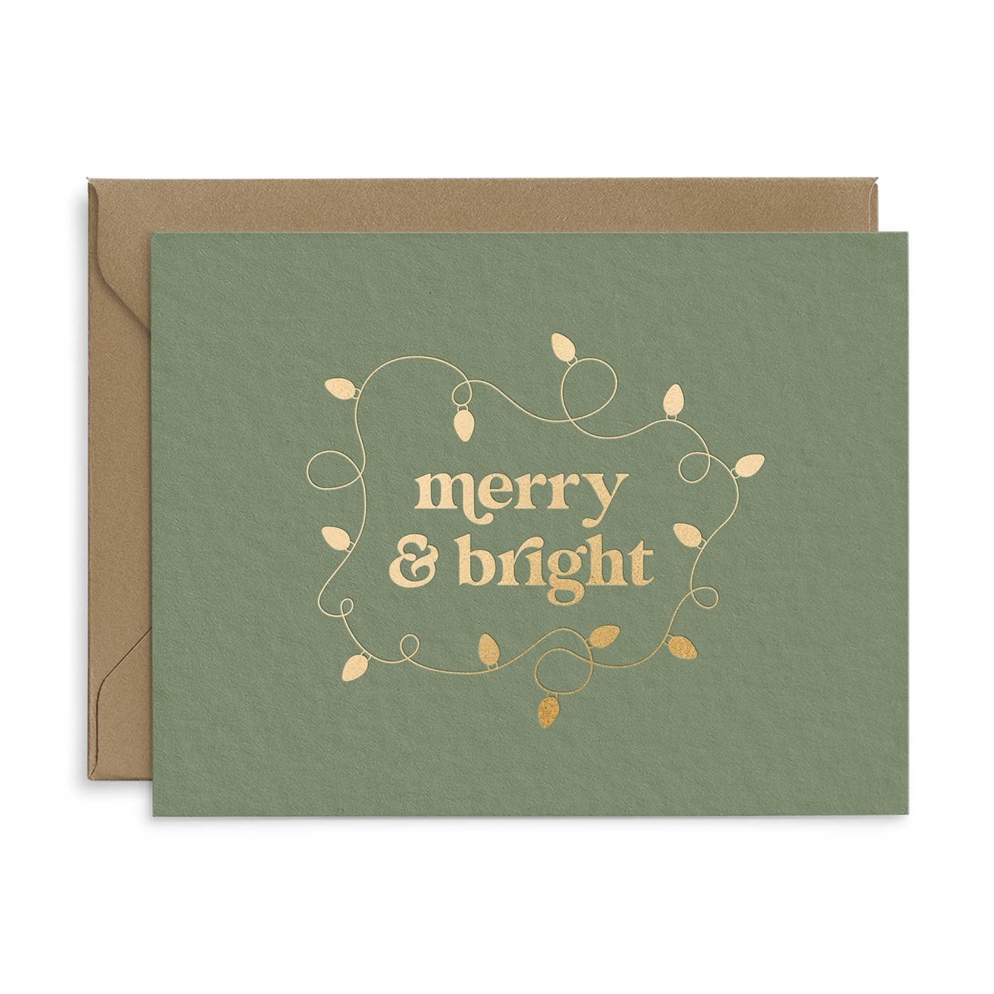 Merry & Bright Greeting Card - Single