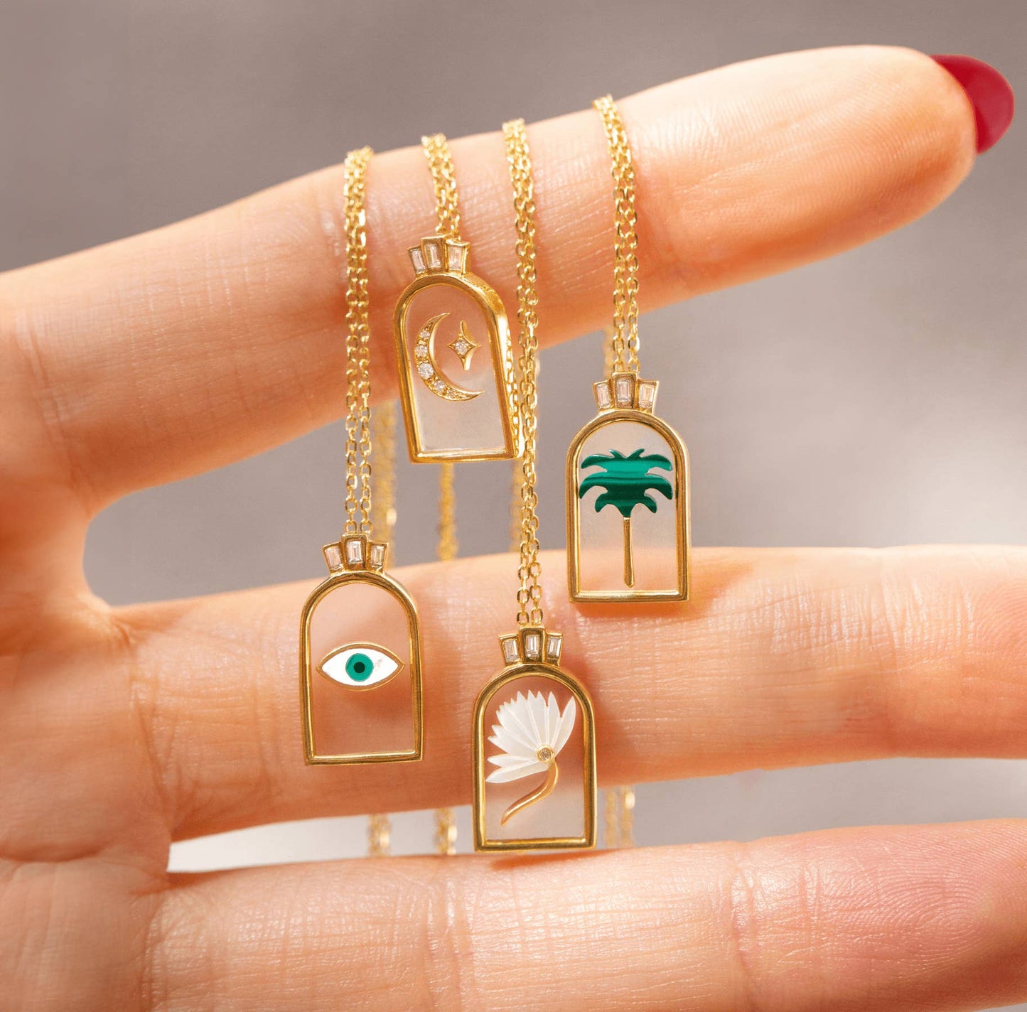 Tropical Boho Vibes Protection Necklace - 8 Pcs