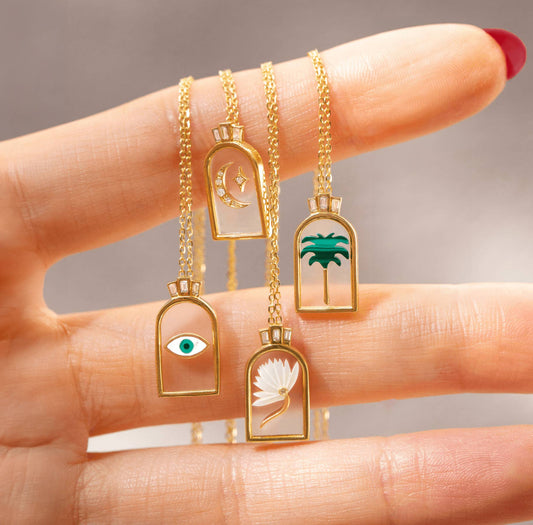 Tropical Boho Vibes Protection Necklace - 8 Pcs