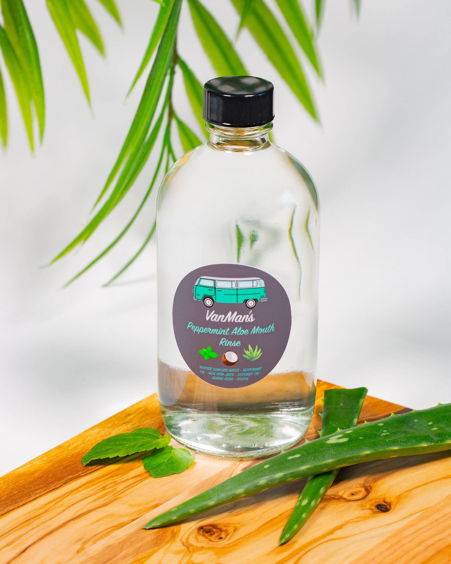 VanMan's Peppermint Aloe Mouth Rinse 8oz
