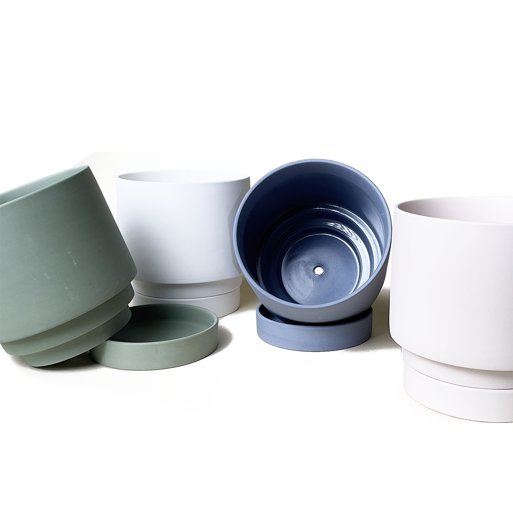 Casey Pots and Planters: White