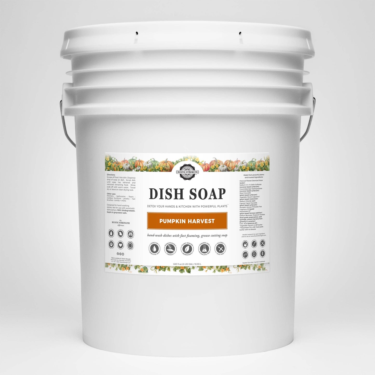 Dish Soap - Autumn Scents: Pumpkin Harvest / 1 gallon glass jug