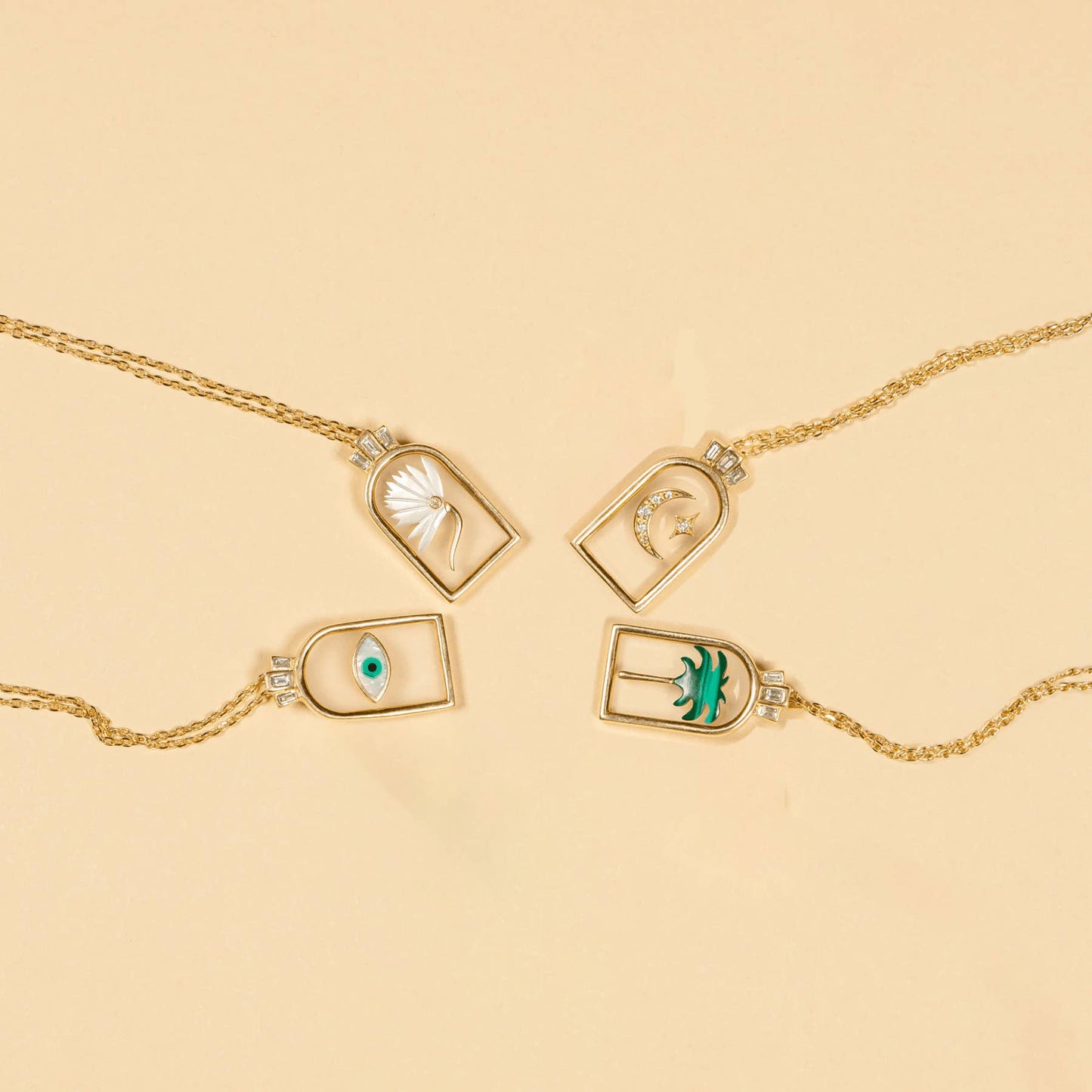 Tropical Boho Vibes Protection Necklace - 8 Pcs