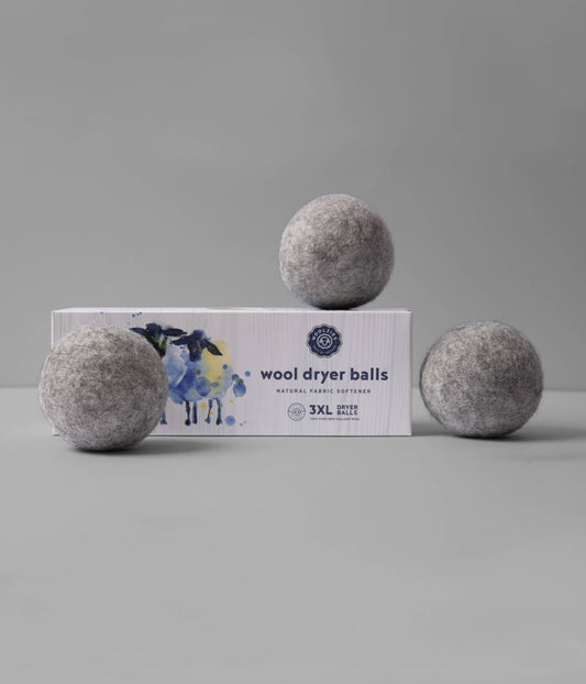 Wool Dryer Balls - Set of 3: Gray