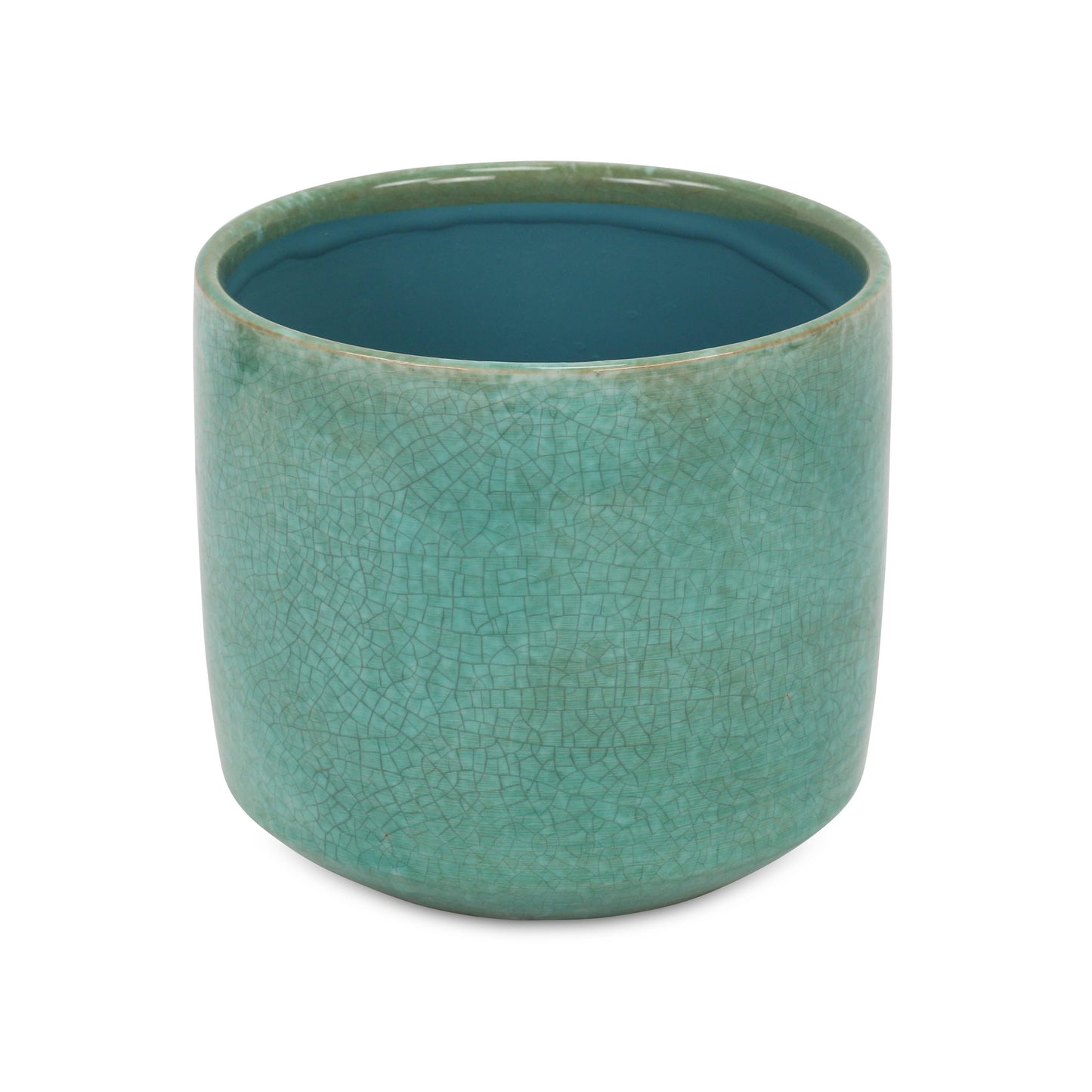 Lavina Mosaic Pattern Green Ceramic Pot: Small