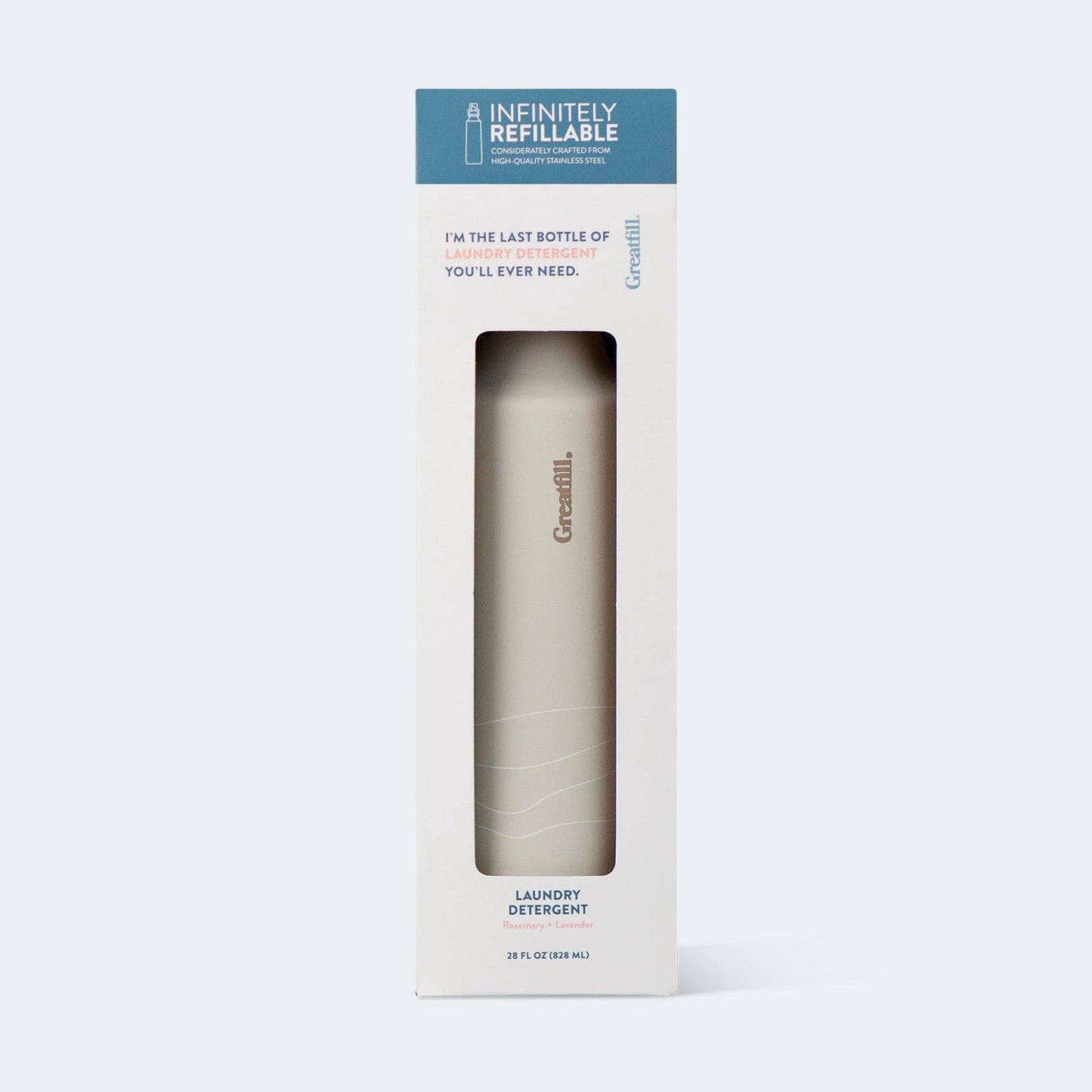 Laundry Detergent Forever Bottle (Empty): Rosemary + Lavender / Pink