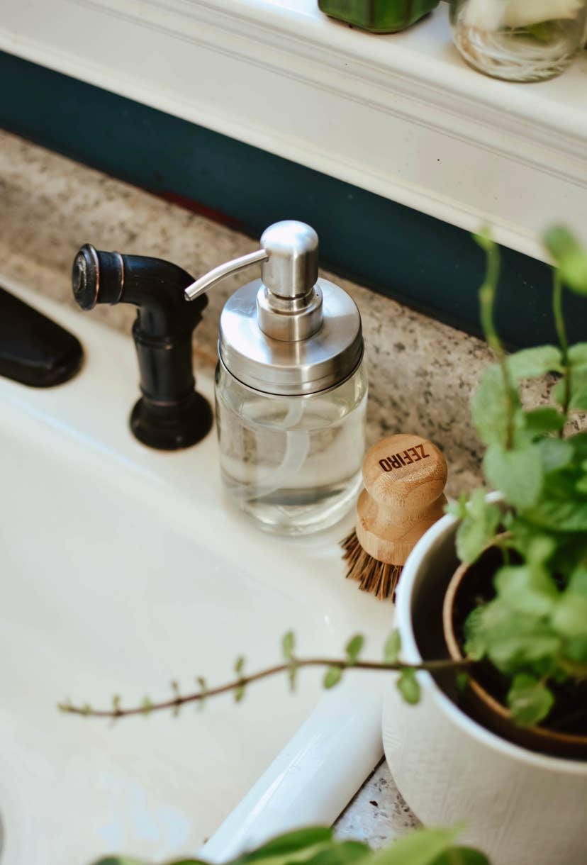 Mason Jar Pump (silver): Regular