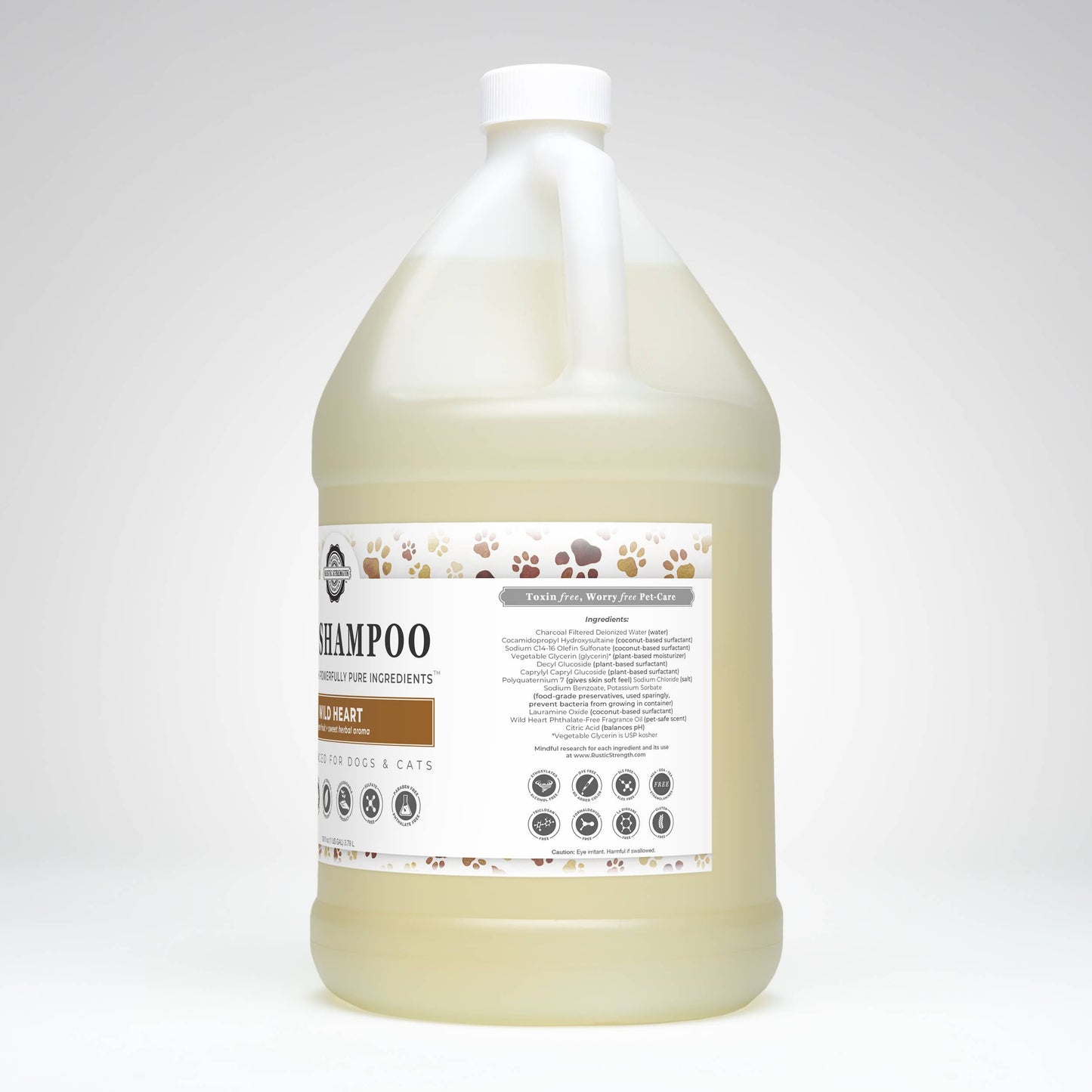 Pet Shampoo | Soothing + Deodorizing: Unscented | Hypoallergenic / Bulk Refill Gallon Glass Jug