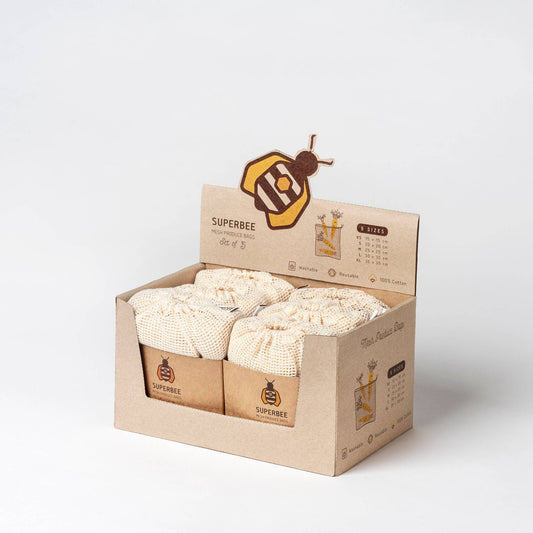 Case of 6 - Five Mesh Produce Bags