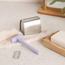 Load image into Gallery viewer, Safety Razor Blade Disposal Tin • Used Blades Storage Bank
